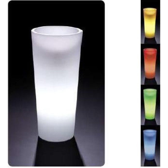 VASO IN RESINA LUMINOSO PER ESTERNO ALTEZZA CM. 100X45