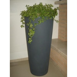 VASO IN RESINA ROTONDO CM. 100X45 ANTRACITE