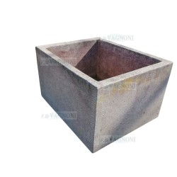 Vecchio Lavandino Vasca in Graniglia di marmo cm. 60x48x35 h.