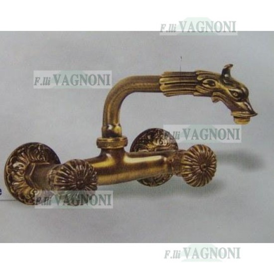 RUBINETTO LAVORATO MISCELATORE SNODO SUPERIORE OTTONE BRONZATO RUBINETTO LAVORATO MISCELATORE SNODO SUPERIORE OTTONE BRONZATO