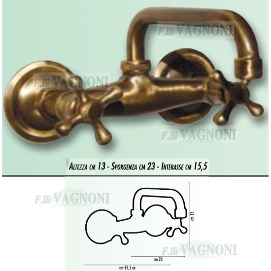 RUBINETTO MISCELATORE LISCIO SNODO SUPERIORE OTTONE BRONZATO RUBINETTO MISCELATORE LISCIO SNODO SUPERIORE OTTONE BRONZATO