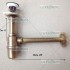 SIFONE A BOTTIGLIA IN OTTONE BRONZATO + PILETTA DA 1"