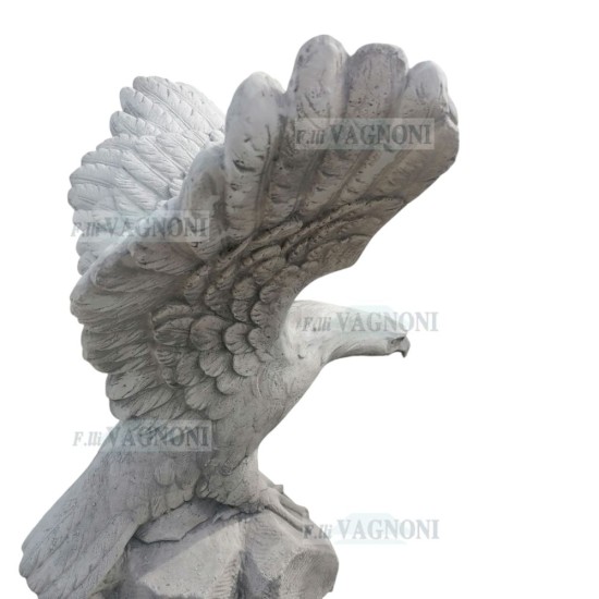 AQUILA IN CEMENTO E MARMO CM. 105X1110