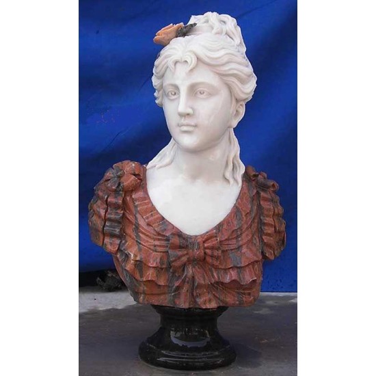 BUSTO IN MARMO DI DONNA Cm.65 MOD. 25 BUSTO IN MARMO DI DONNA Cm.65 MOD. 25
