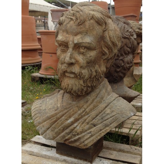 BUSTO IN PIETRA VECCHIA SCOLPITA MOD.2522 BUSTO IN PIETRA VECCHIA SCOLPITA MOD.2522