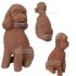 CANE BARBONCINO IN TERRACOTTA TOSCANA CM. 40