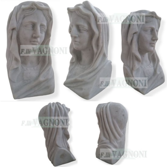 OUTLET BUSTO TESTA MADONNA PIETA' IN MARMO OUTLET BUSTO TESTA MADONNA PIETA' IN MARMO