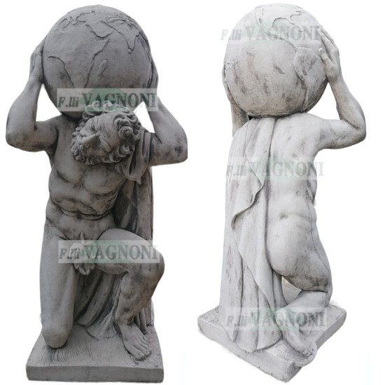 STATUA ATLANTE IN CEMENTO CM. 140 STATUA ATLANTE IN CEMENTO CM. 140