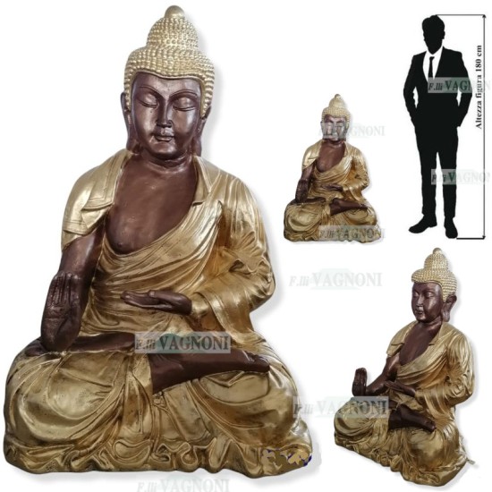 STATUA BUDDHA IN VETRO RESINA CM. 120 STATUA BUDDHA IN VETRO RESINA CM. 120
