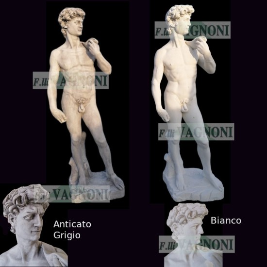 STATUA DAVID DI MICHELANGELO IN CEMENTO CM. 160 STATUA DAVID DI MICHELANGELO IN CEMENTO CM. 160