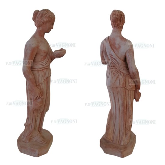 STATUA IN TERRACOTTA TOSCANA VENERE "EBE" Cm. 78 STATUA IN TERRACOTTA TOSCANA VENERE "EBE" Cm. 78