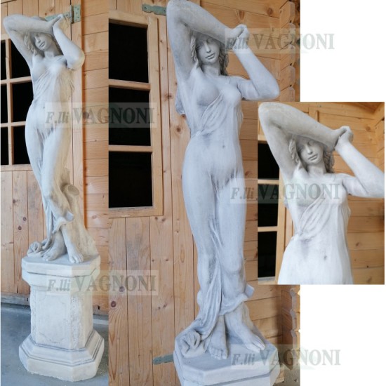 STATUA LA VERGOGNA + BASE IN CEMENTO CM. 165 STATUA LA VERGOGNA + BASE IN CEMENTO CM. 165