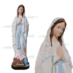 STATUA MADONNA DI LOURDES IN CEMENTO COLORATO CM. 60