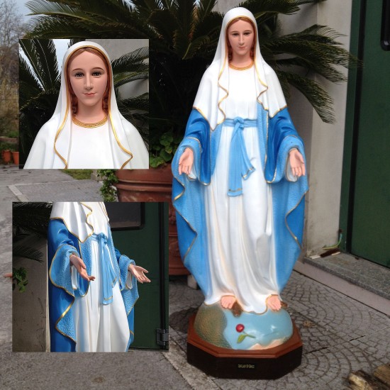 STATUA MADONNA IMMMACOLATA IN VETRORESINA CM. 160 STATUA MADONNA IMMMACOLATA IN VETRORESINA CM. 160