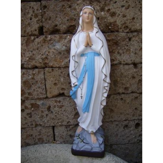 STATUA MADONNA LOURDES CM.50 IN RESINA INFRANGIBILE X ESTERNO STATUA MADONNA LOURDES CM.50 IN RESINA INFRANGIBILE X ESTERNO
