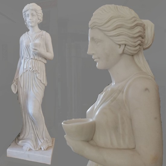 STATUA VENERE EBE IN MARMO BIANCO Cm. 160 STATUA VENERE EBE IN MARMO BIANCO Cm. 160