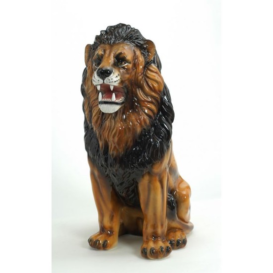 STATUE LEONE IN CERAMICA CM. 90 -ANIMALI- STATUE LEONE IN CERAMICA CM. 90 -ANIMALI-