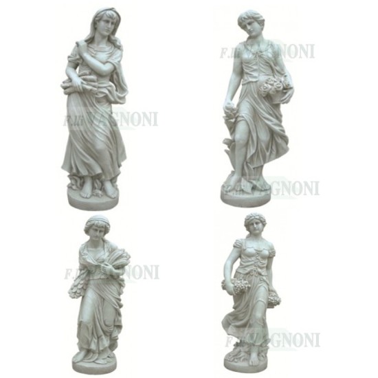 STATUE QUATTRO STAGIONI IN RESINA FIBERGLASS Cm. 122 STATUE QUATTRO STAGIONI IN RESINA FIBERGLASS Cm. 122