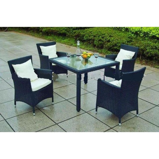 SET TAVOLO + 4 SEDIE IN POLYRATTAN MOD. 219102 SET TAVOLO + 4 SEDIE IN POLYRATTAN MOD. 219102