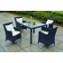SET TAVOLO + 4 SEDIE IN POLYRATTAN MOD. 219102