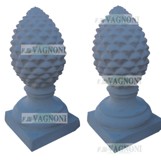COPPIA DI PIGNE CM. 40 IN CEMENTO COPPIA DI PIGNE CM. 40 IN CEMENTO