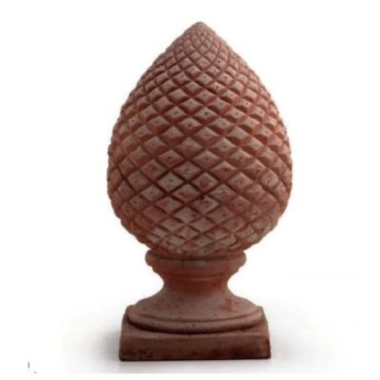 PIGNA IN TERRACOTTA CM. 47 BASE QUADRATA MONOBLOCCO