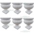 #OFFERTA# n° 6 VASI A CALICE IN CEMENTO E MARMO CM. 30X30