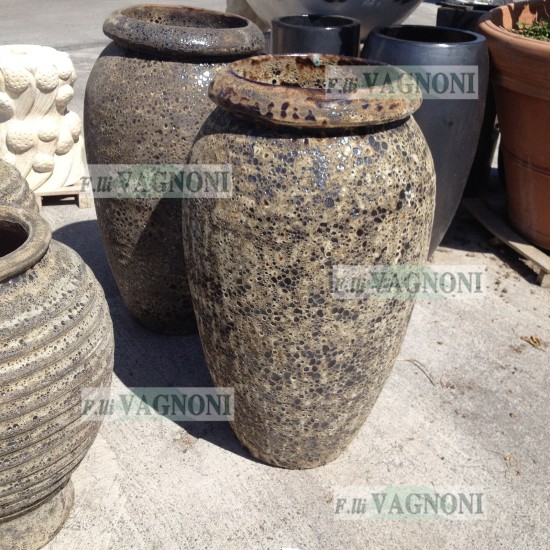 ANFORA LISCIA SMALTATA ANTICATA Cm. 100x60 ANFORA LISCIA SMALTATA ANTICATA Cm. 100x60