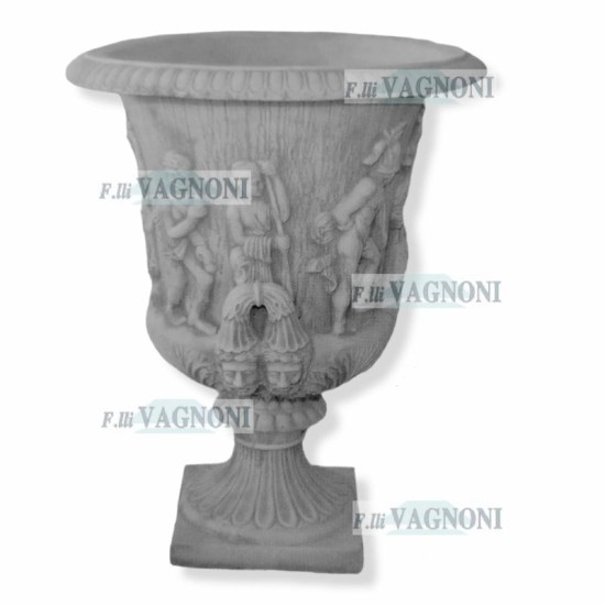 VASO A CALICE IN CEMENTO CM. 125x100/276 VASO A CALICE IN CEMENTO CM. 125x100/276
