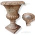 VASO A CALICE IN TRAVERTINO CM. 70