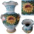 VASO BROCCA CM. 38 IN TERRACOTTA CERAMICA DERUTA DECORATA A MANO