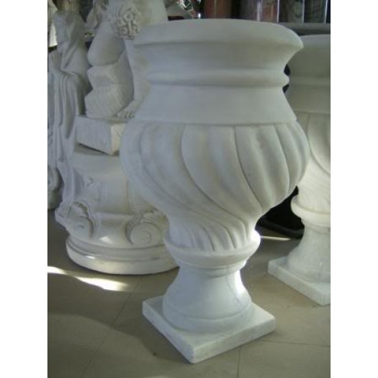 VASO IN MARMO BIANCO CM. 65 VASO IN MARMO BIANCO CM. 65
