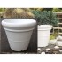 VASO IN SUPER RESINA LISCIO BIANCO VARIE MISURE