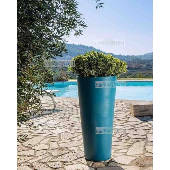 VASO IN TERRACOTTA AZZURRO ALTEZZA CM. 80X40 VASO IN TERRACOTTA AZZURRO ALTEZZA CM. 80X40