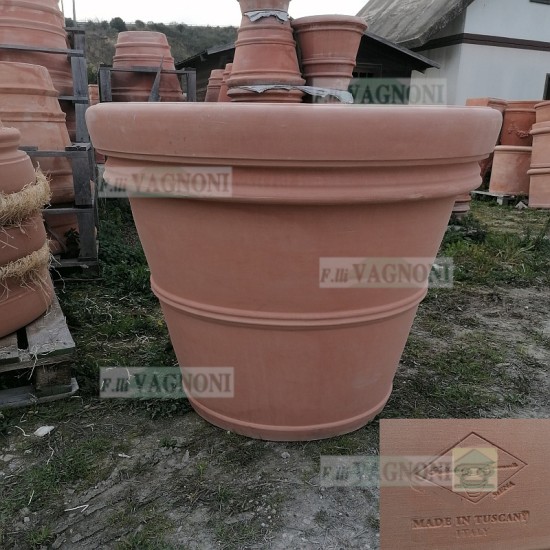 VASO LISCIO SIENA CM. 110 IN TERRACOTTA TOSCANA VASO LISCIO SIENA CM. 110 IN TERRACOTTA TOSCANA