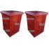 N° 2 VASI IN CEMENTO PILONE TIPO TERRACOTTA CM. 52x52x70