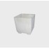 VASO QUADRATO IN CEMENTO BIANCO POROSO  CM 50